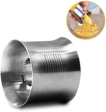 Sunnyac Kitchenware Stainless Steel Household Corn Cutter Cob Corn Stripper, Sharp Corn Peeler Stripper One-Step Cob Remover - Quick Kitchen Helper (Single)