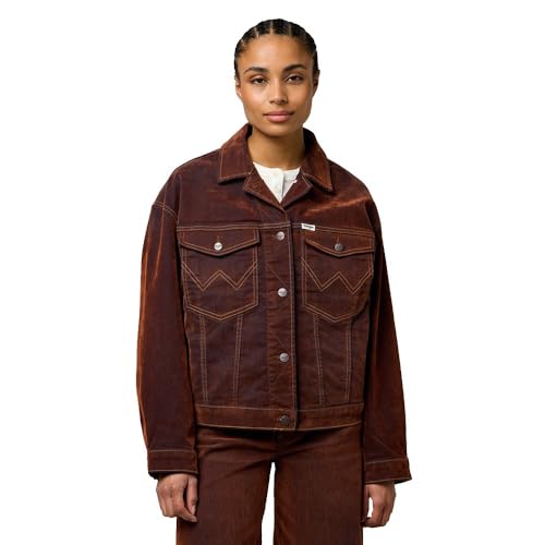 WRANGLER - Womens Jacket - Relaxed Fit - Cowboy Jacket - Cinnamon Chill