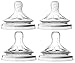 Philips Avent Natural Nipple Medium Flow + Fast Flow - 4 Pack