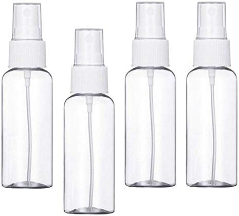 4本のトラベルボトル 30ml空の透明アトマイザー化粧品スプレーボトルセット ホワイト 新作 大人気