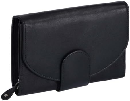 Avanco Women's Leather Purse 5.9 x 3.9 inch Black