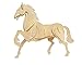 3D DIY Horse Construction Model Assemble Puzzle Wood Model Kit Set Toy for Kids and Adult