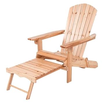 Amazon Com Outdoor Garden Patio Unfinished Wood Adirondack Chair