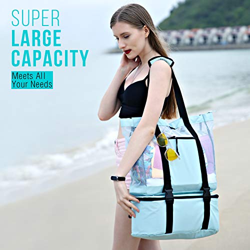 3 LILICALL+Mesh+Beach+Tote+Cooler