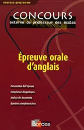 Épreuve orale d'anglais