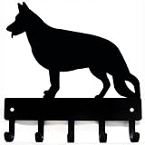 German Shepherd #1 Key Rack & Dog Leash Hanger - Small 6 inch