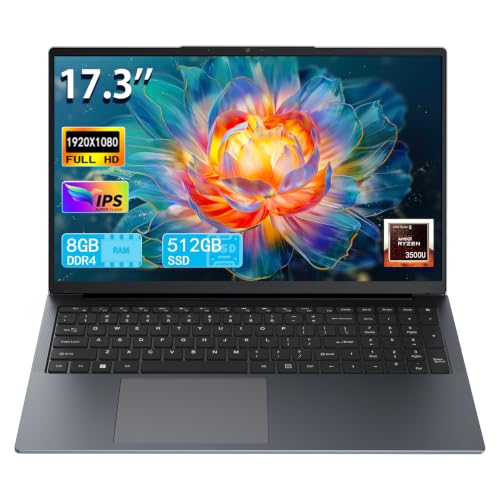 17 Inch Ryzen 5 Laptop 8GB 512GB SSD