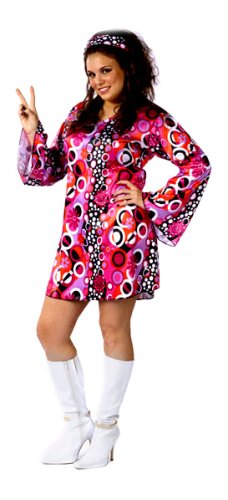 Fun World Costumes Women's Womens Feelin' Groovy Plus