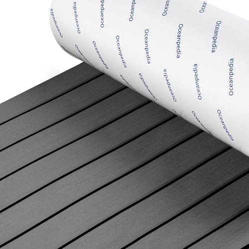 Oceanpedia Boat Flooring Faux Teak 96''x36'' Dark