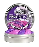 Crazy Aaron's Thinking Putty 4” Tin (3.2 oz) Amethyst Blush - Pink and Purple - Never Dries Out