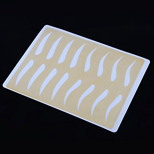 Fake Eyebrow Tattoo Practice Training Silicone Skin Sheet Pro 3D Makeup Eyebrow Tattoo Practice Skin