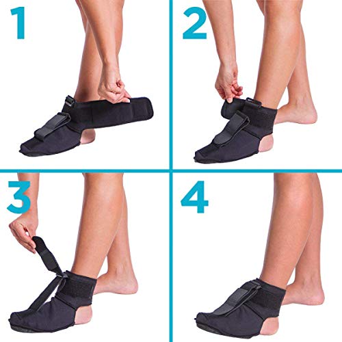 Yesbaby Adjustable Night Stretching Splint Boot Plantar Fasciitis Foot Brace Support Foot Pain Relief (Size : M)