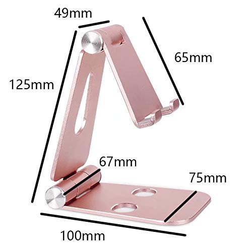 iMagitek Multi-Angle Portable Stand Compatible with iPad Pro/iPad Pro 9.7, iPad Air, iPad Mini, iPhone and Other Smartphones or Tablets (4-10 inch) - Rose Gold
