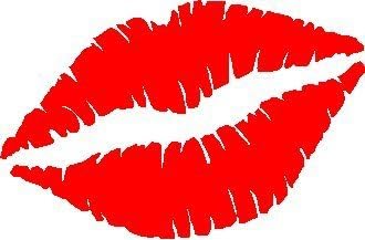 KISS LIPS Sexy mouth Lady Lips 3.5" (color: REFLECTIVE RED) Vinyl Decal Window Sticker for Cars, Trucks, Windows, Walls, Laptops, and other stuff.