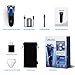 YOHOOLYO Electric Razor for Men Electric Shaver Rotary Razor Wet and Dry Waterproof with Pop-Up Trimmer USB Rechargeable