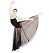 Body Wrappers Adult Long Full Chiffon Skirt (Black, S/M) - 538
