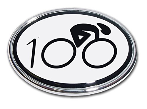 Cycling 100 Chrome Emblem (100 Oval)