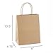 GSSUSA Halulu Brown Kraft Paper Bags, Gift Bags, Shopping Bags - 8x4.75x10.5 Inch - 100 Pcs