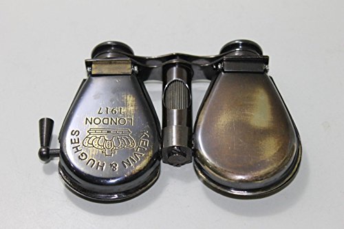 Arsh Nautical Kelvin & Hughes London 1917 Brass Opera Glasses Pocket Folding Binocular D