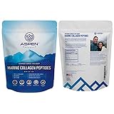 Marine Collagen Peptides Protein Powder - Sourced from Wild Caught North Atlantic Cod - Premium Fish Supplement for Bone, Joint, Gut, Hair and Nail Health - Non GMO, Gluten-Free - 12oz, Aspen Naturals