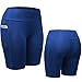 Neleus Women's 3 Pack Workout Compression Shorts with Pocket
