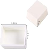 50 Pcs White Empty Watercolour Half Pans for DIY Painting Supplies view 2