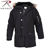 Rothco Vintage N-3B Parka, Black, X-Large