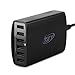 Key Power 60 Watt 12A 6-Port USB Charger Charging Station for Apple iPhone 7 / 6 Plus, iPad / Samsung Galaxy S6 / S6 Edge and More