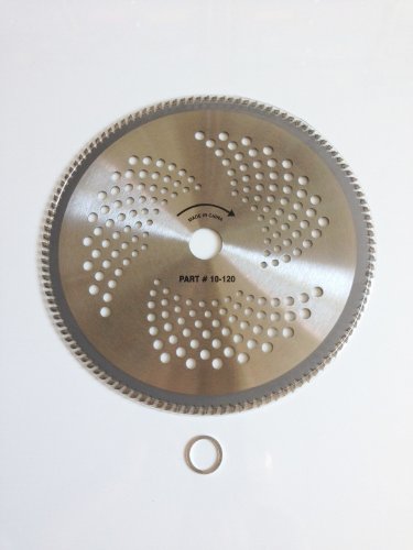 1 Blade 10"-120t -- Multi-Use Brush Specialty -- RENEGADE BLADE - Carbide Brush Cutter weed eater Blades, 254mm dia.