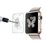 Fheaven Premium Tempered Glass Screen Protector Guard Film For Apple Watch Series 2 42mm (Clear, 42mm)