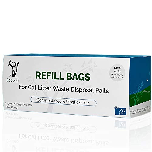 EcoLeo Refill Bags, Litter Genie Compatible, Compostable, Equals 4 1/2
