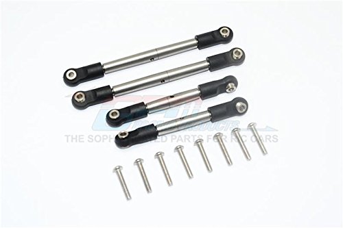 GPM Traxxas Unlimited Desert Racer 4X4 (#85076-4) Upgrade Parts Stainless Steel #304 Adjustable Supportive Tie Rod For Anti-Roll Bar - 4Pc Set
