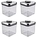 OXO Steel POP 2.4-Quart Square Container (Set of 4)