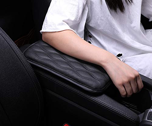 DoYoMo Universal Car Center Console Cover Armrest Pads for Fit for Most Vehicle,SUV, Car, Waterproof Center Console Cover,Car Armrest Seat Box Cover Protector Car Accessories (Black)