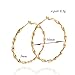 IPINK Hot Selling Simple Big Loop Gold Plated Hoop Earrings Jewelry