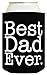ThisWear for Dad Knife Gift for Grandpa Gift for Papa Best Ever Best Buckin' Laser Engraved Folding Pocket Knife with Funny Beer Coolie Gift Set Best Dad Ever