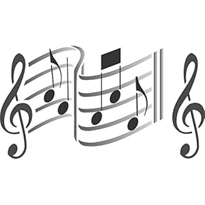 amazoncom stencils for walls music stencil 10 x 65 inch s