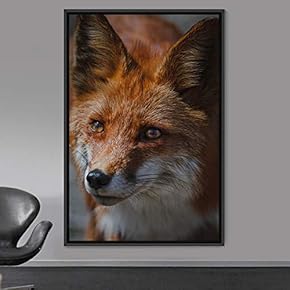 signwin Framed Canvas Wall Art Red Fox Animals...