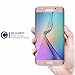 Galaxy S6 Edge Screen Protector, Seacosmo Tempered Glass Screen Protector Cover [ 3D Curved Full Coverage ] For Samsung Galaxy S6 Edge LIFETIME WARRANTY, Rose Gold