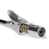LockNLube Grease Coupler locks onto Zerk fittings. Grease goes in, not on the machine. World's best-selling original locking grease coupler. Rated 10,000 PSI. Long-lasting rebuildable tool.