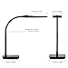 Aglaia Desk Lamp, Dimmable panel lights Eye-Care Table Light with 1-Hour Timer, 6-Level Dimmer, Touch Controland Flexible Neck 7W (Black)