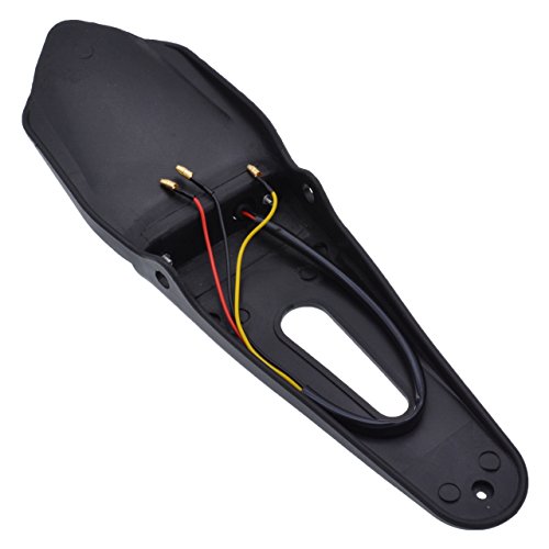 KATUR Rear Fender LED Brake Red Tail Light Lamp with Bracket for Off-Road Motorcycle Motocross Dirt Bike (Smoke Lens)