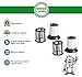 Green Label 2 PK for Bissell Zing Dirt Bin Filter (compares to 2031532, 2031772) and Dirt Cup Filter Screen (compares to 2031531, 2031771). Fits Bissell Zing Bagless Vacuums: 6489, 10M2, 64892, 64894