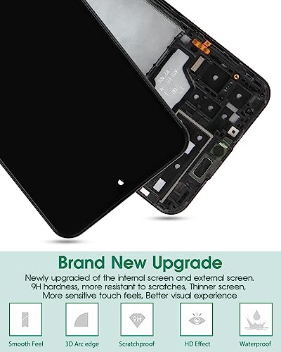 For Samsung Galaxy A13 4G LCD Display for Samsung A13 Screen Replacement for Galaxy A13 Touch A137 A135 Digitizer with Frame (Black)
