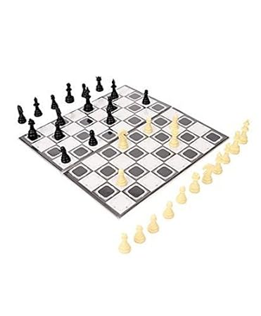 RATNAS Classic Strategy Game Little Chess with Snakes and Ladders to Develop Building and Concentration of Kids (Multicolour)