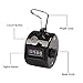 HDE Handheld 4-Digit Number Counter Mechanical Tally Lap Tracker Manual Clicker - 2-Pack (Black)