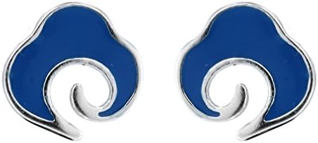 Blue Auspicious Clouds Stud Earrings For Women Girls Bijoux Orecchini Earings