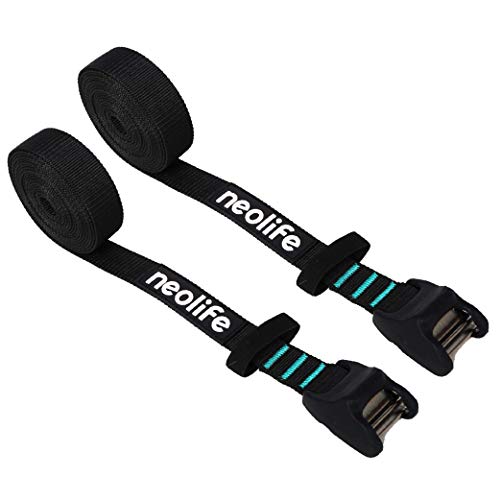 Neolife Rack Strap Tie Down Cam Straps for Surfboard SUP Paddleboard