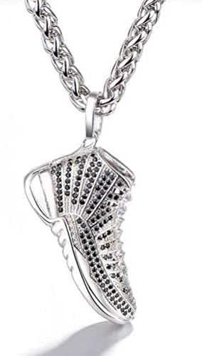 MingXinJia Necklace Jordan Ball Shoes Pendant Men and Women Hip Hop long Upscale Exquisite Necklace
