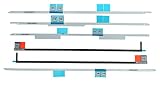 JANRI Replacement LCD Display Adhesive Tape Repair kit Strips for Apple iMac 27" A1419 (iMac13,2 Late 2012,iMac14,2 Late 2013, iMac15,1 Retina 5K Late 2014 mid 2015,iMac17,1 Retina 5K Late 2015)